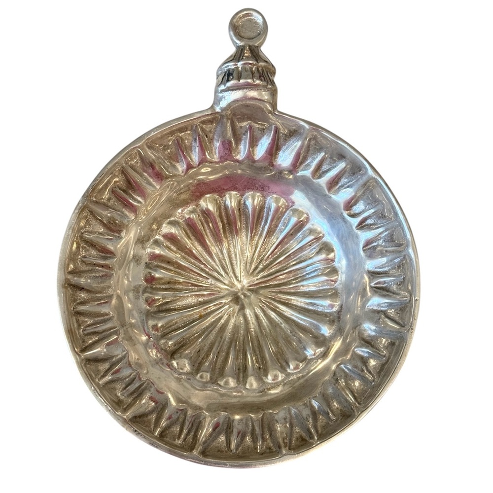 Mariposa Christmas Ornament Candy Dish Nut Dish Silver Holiday